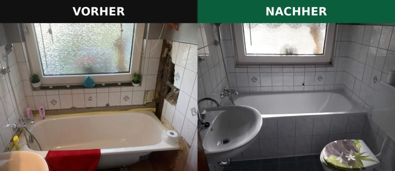 Vorher-Nachher-Badezimmer